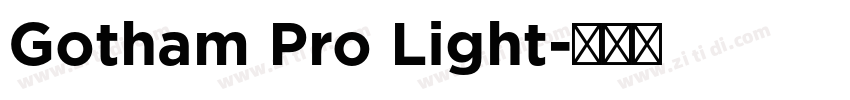 Gotham Pro Light字体转换